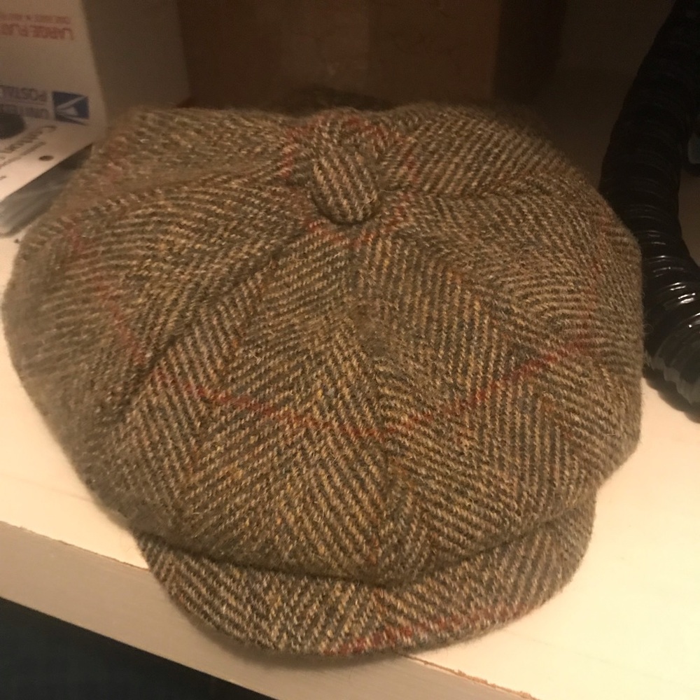 Failsworth newsboys hat vintage style hat size 7 1/8 100% wool Harris tweed